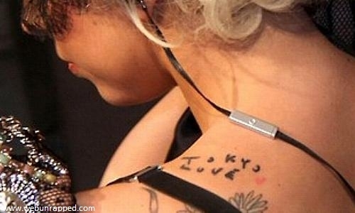 Татуировка Леди Гаги