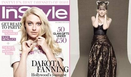 Дакота Фаннинг в декабрьском номере журнала InStyle