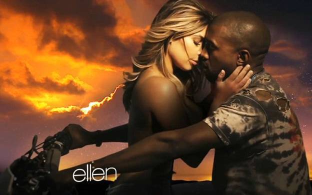 Ким Кардашян и Канье Уэст в видео  Bound 2