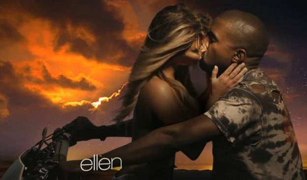 Ким Кардашян и Канье Уэст в видео  Bound 2