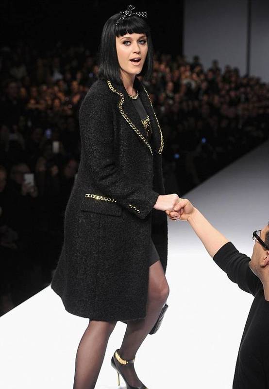 Кэти Перри на показе Moschino