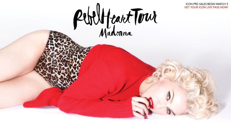 Мадонна (постер к туру Rebel Heart)