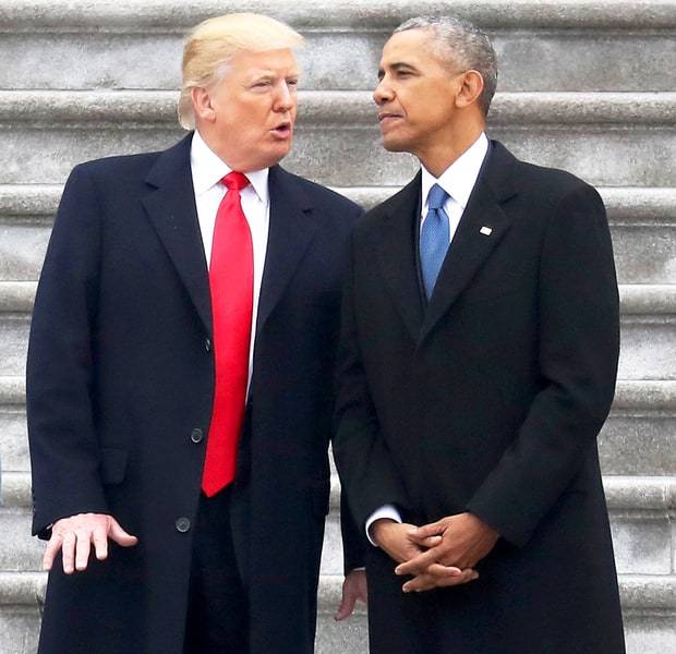 Барак Обама и Дональд Трамп